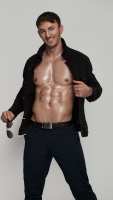 jared-topless-waiter-brisbane-black-polo